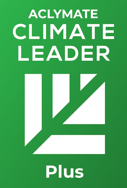 About Benchmark Labs Certified Climate Leader Plus Aclymate Logo